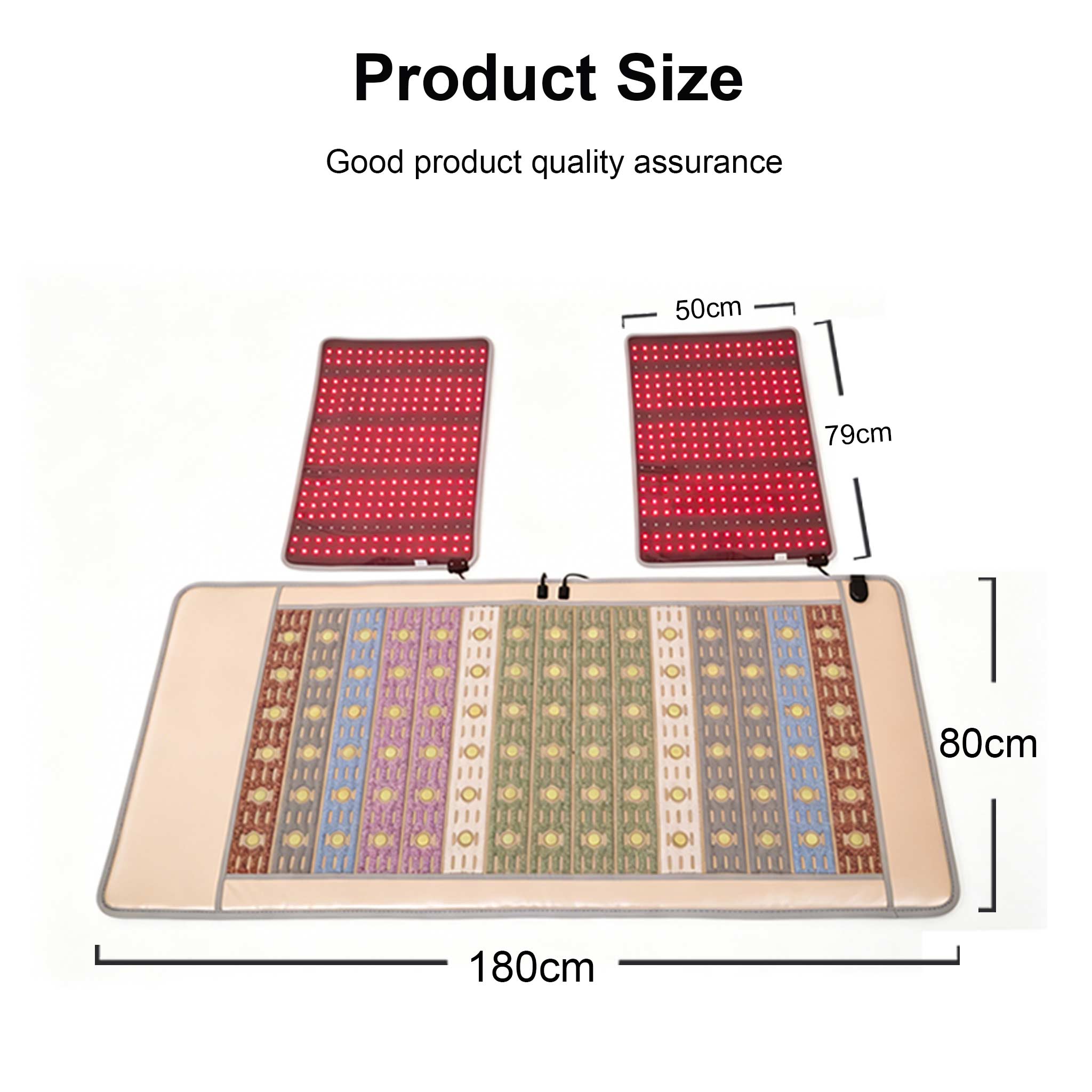 Crystal energy stone infrared ray sauna + Red light therapy mat 13
