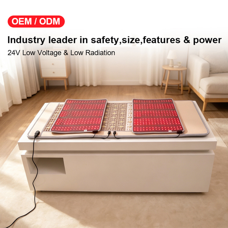Crystal energy stone infrared ray sauna + Red light therapy mat 2
