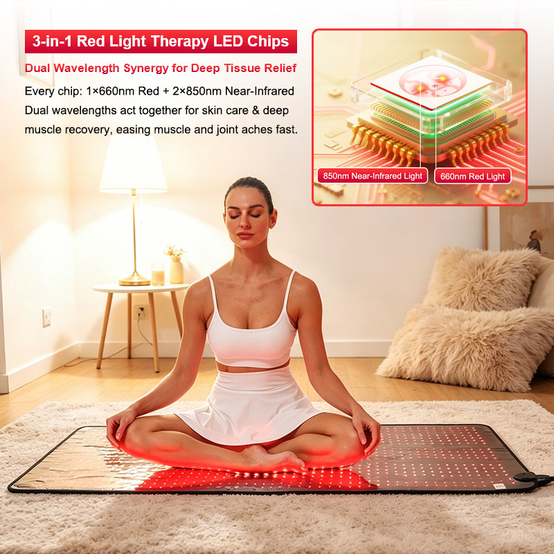 LED Red Light Therapy Mat for Full Body 11