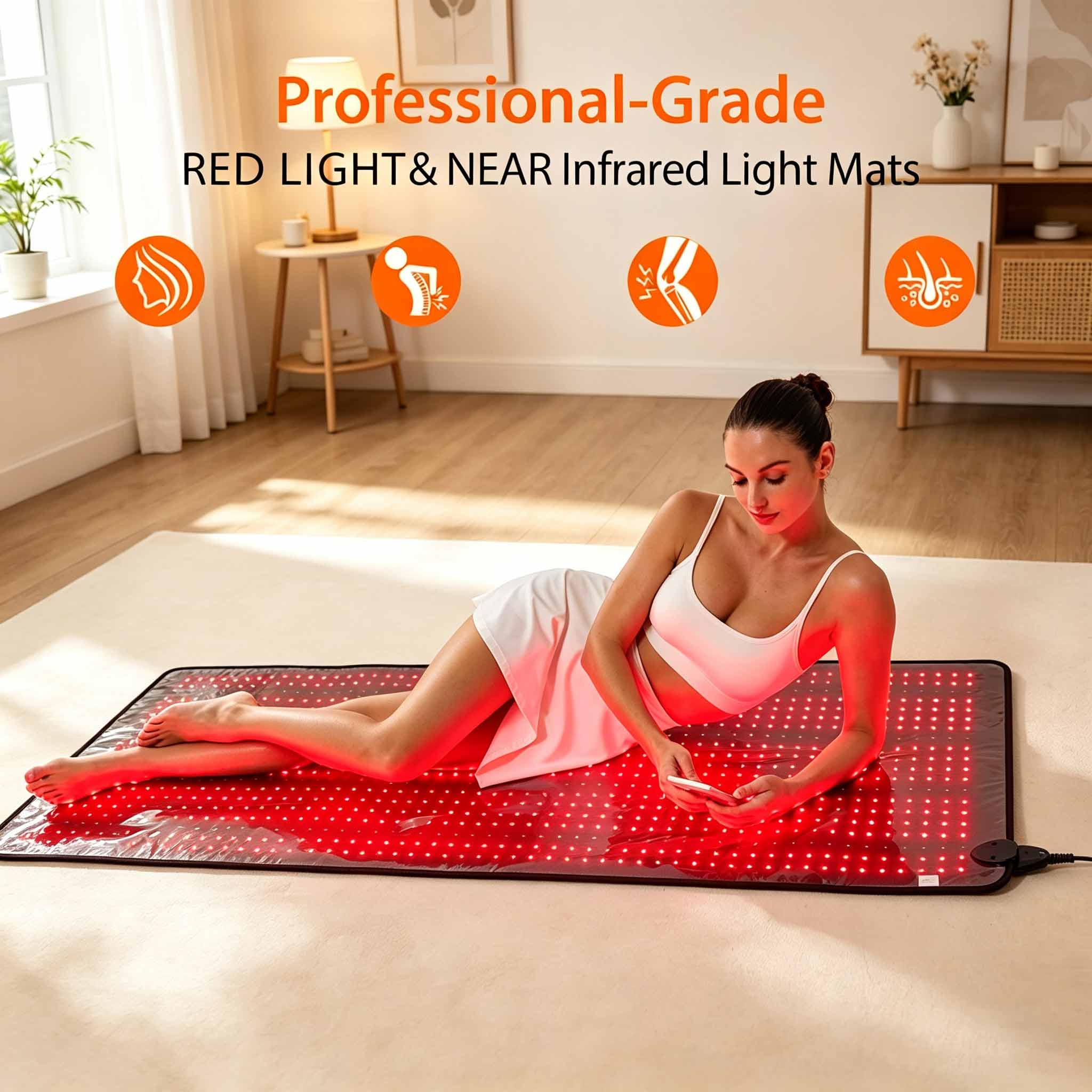 LED Red Light Therapy Mat for Full Body 8