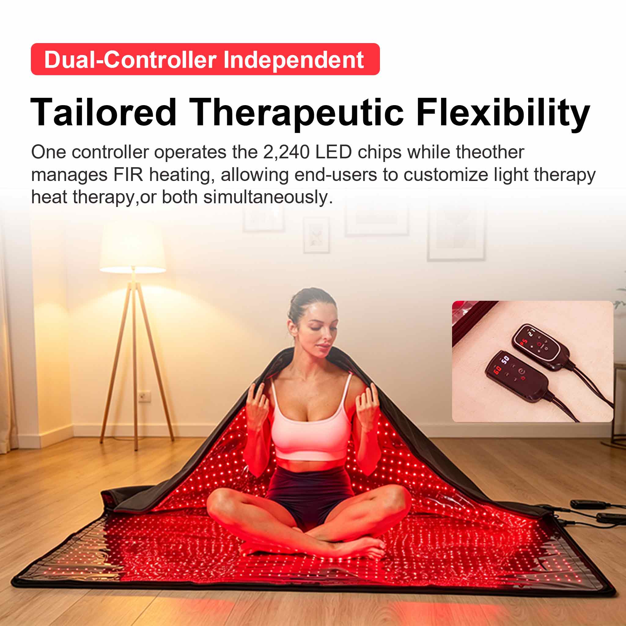 Red light therapy + Infrared ray heating blanket for Full Body11