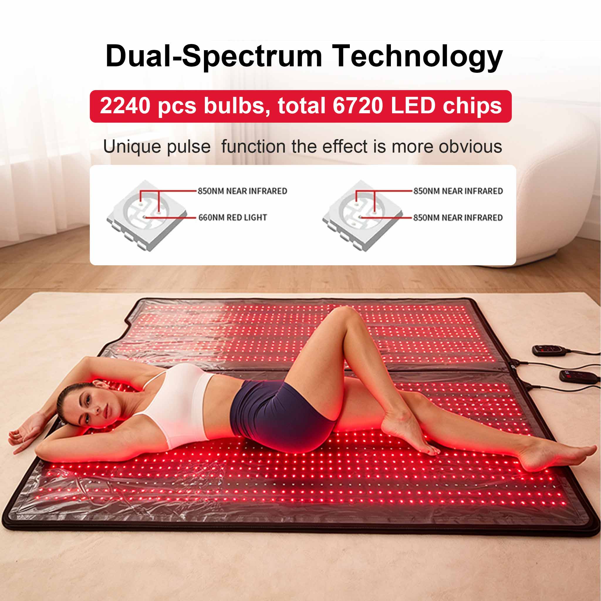 Red light therapy + Infrared ray heating blanket for Full Body5