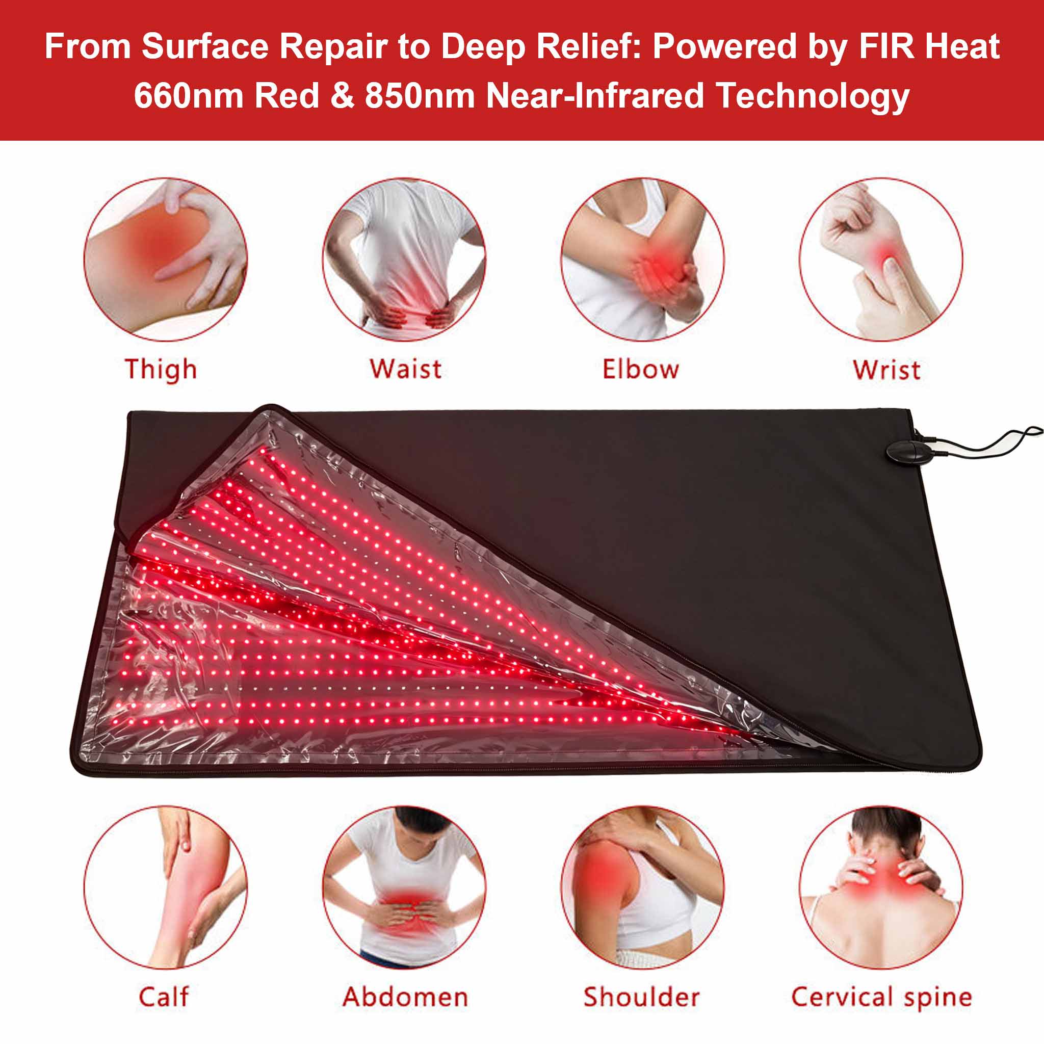 Red light therapy + Infrared ray heating blanket for Full Body8
