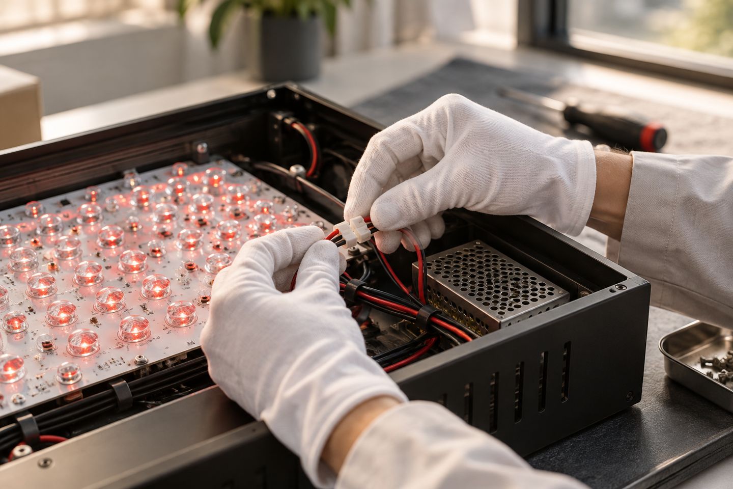 assembly components for infrared wellness product development