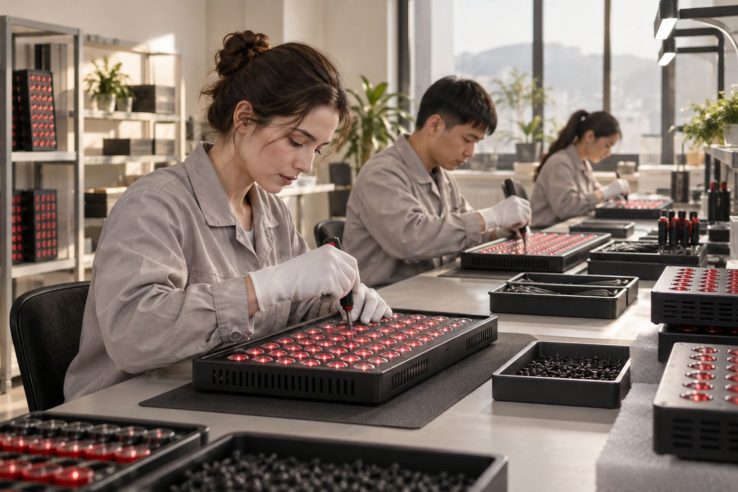manufacturing line for infrared wellness product development